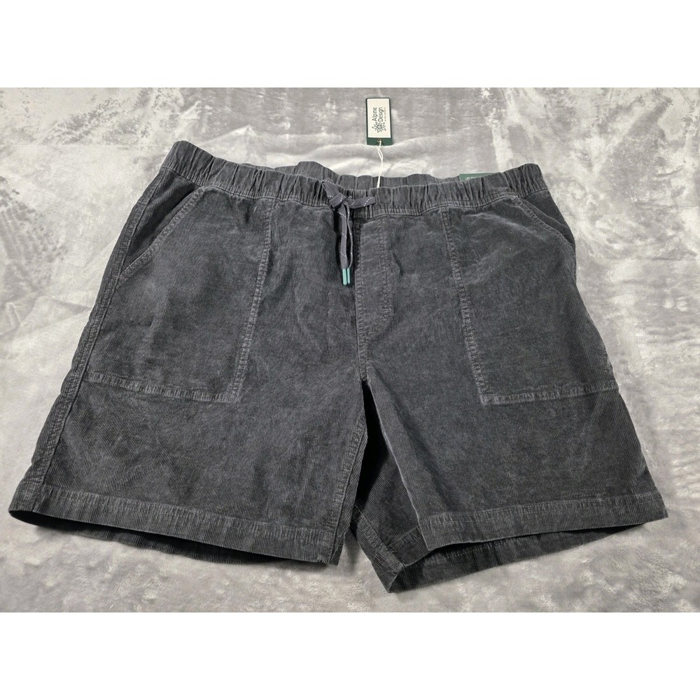 NWT Alpine Design Hike Cord Short Midnight Black Men's 2XL Corduroy 7'โ Inseam